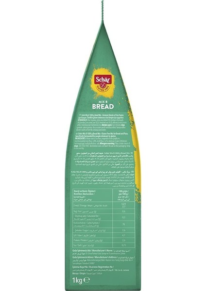 Glutensiz Ekmek Unu 1kg - Schar Mix B Bread fiyatları