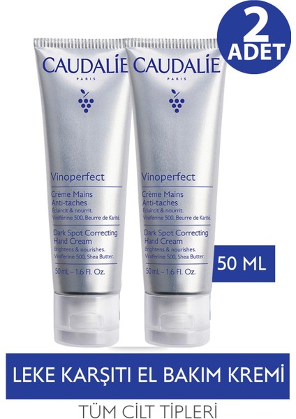 Caudalie Vinoperfect Dark Spot Correcting Hand Cream 50 ml 2 Adet