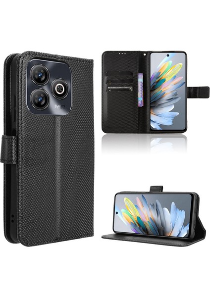 Zte Blade A75 4g Telefon Kılıfı, Rfıd Cüzdan Deri Kart Yuvası Telefon Kılıfı Kapağı Zte Blade A75 4g (Yurt Dışından)