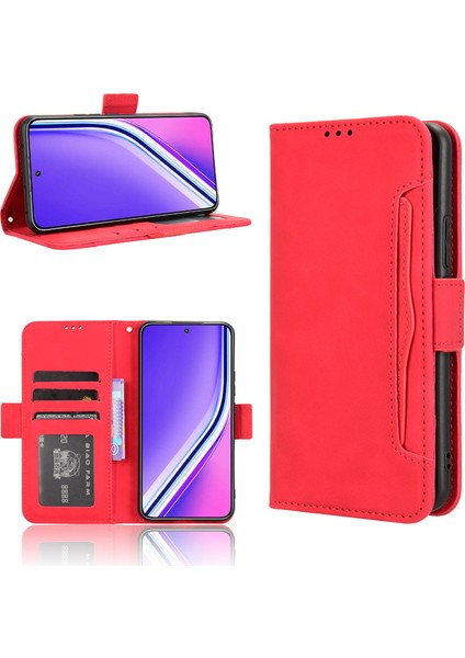 Oppo Realme P3 5g/realme NEO7X 5g Deri Telefon Kılıfı, Cüzdan Çıkarılabilir Kart Tutucu Telefon Kılıfı Kapağı Oppo Realme P3 5g/realme NEO7X 5g (Yurt Dışından)