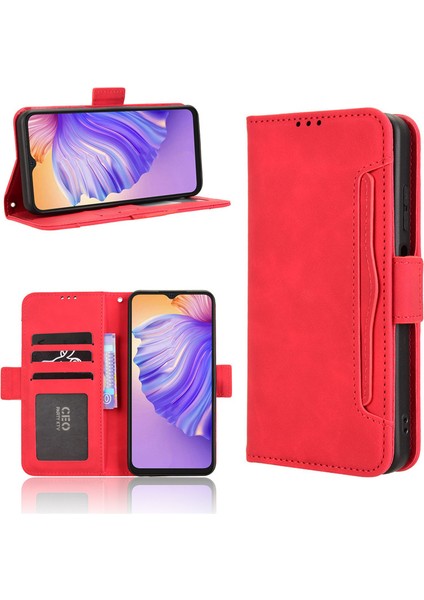 Ulefone Note 21 Deri Telefon Kılıfı, Cüzdan Çıkarılabilir Kart Tutucu Telefon Kılıfı Kapağı Ulefone Note 21 (Yurt Dışından)