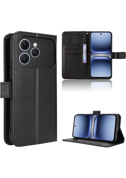 Tecno Spark 40 Pro 4g/km6 Telefon Kılıfı, Rfıd Cüzdan Deri Kart Yuvası Telefon Kılıfı Kapağı Tecno Spark 40 Pro 4g/km6 (Yurt Dışından)