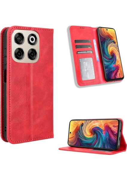 Zte Blade V70 Design/nubia V70 Design/blade V70 Vita Deri Telefon Kılıfı, Manyetik Cüzdan Telefon Kılıfı Kapağı Zte Blade V70 Design/nubia V70 Design/blade V70 Vita (Yurt Dışından)