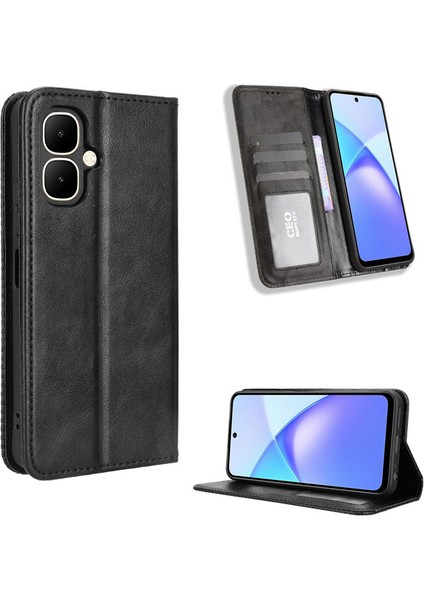 Infinix Smart 10/tecno Pop 10 4g Deri Telefon Kılıfı, Manyetik Cüzdan Telefon Kılıfı Kapağı Infinix Smart 10/tecno Pop 10 4g (Yurt Dışından)