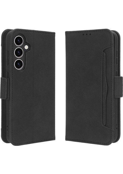 Samsung Galaxy S25 Fe Deri Telefon Kılıfı, Cüzdan Çıkarılabilir Kart Tutucu Telefon Kılıfı Kapağı Samsung Galaxy S25 Fe (Yurt Dışından) modelleri