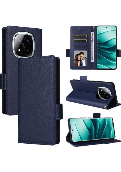 Xiaomi Redmi Note 14 5g Deri Telefon Kılıfı, Kartlıklı Cüzdan Kılıfı, Deri Korumalı Telefon Kılıfı Kapağı Xiaomi Redmi Note 14 5g (Yurt Dışından)