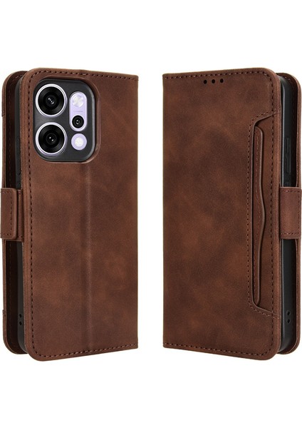 Oppo Reno 14 F Deri Telefon Kılıfı, Cüzdan Çıkarılabilir Kart Tutucu Telefon Kılıfı Kapağı Oppo Reno 14 F (Yurt Dışından) modelleri