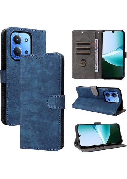 Xiaomi Redmi 15C 4g Cüzdan Telefon Kılıfı, Rfıd Engellemeli Kredi Kartı Tutucu, Premium Pu Deri Flip Folio Kılıf Cüzdan ve Kickstand Koruyucu Kılıf Xiaomi Redmi 15C 4g (Yurt Dışından)
