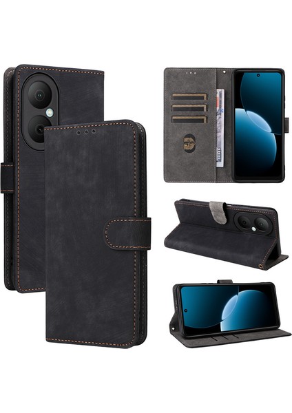 Enjoy 80 4g Cüzdan Telefon Kılıfı, Rfıd Engellemeli Kredi Kartı Tutucu, Premium Pu Deri Flip Folio Kılıf Cüzdan ve Kickstand Koruyucu Kılıf Enjoy 80 4g (Yurt Dışından)