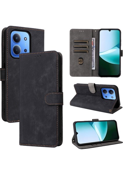 Xiaomi Redmi 15C 5g Cüzdan Telefon Kılıfı, Rfıd Engellemeli Kredi Kartı Tutucu, Premium Pu Deri Flip Folio Kılıf Cüzdan ve Kickstand Koruyucu Kılıf Xiaomi Redmi 15C 5g (Yurt Dışından)