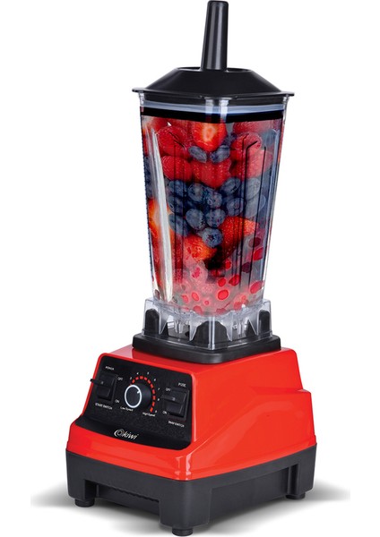 Kırmızı 1500W Smoothie Blender, Hızlı ve Güçlü Karıştırıcı