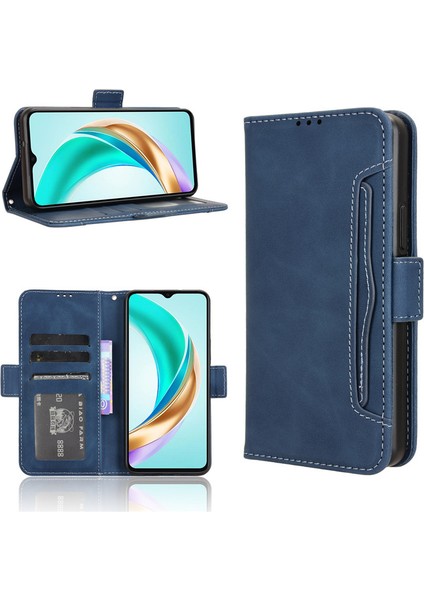 Honor X6B 4g Deri Telefon Kılıfı, Cüzdan Çıkarılabilir Kart Tutucu Telefon Kılıfı Kapağı Honor X6B 4g (Yurt Dışından)