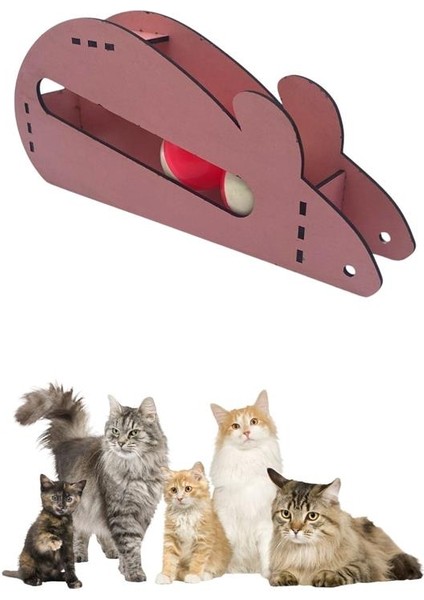 Fare Kedi Oyunu Ahşap 2 Toplu Kedi Oyuncağı Tahta Kedi Oyunu Tahta Fare ve Toplu Oyuncak (4989) indirimleri