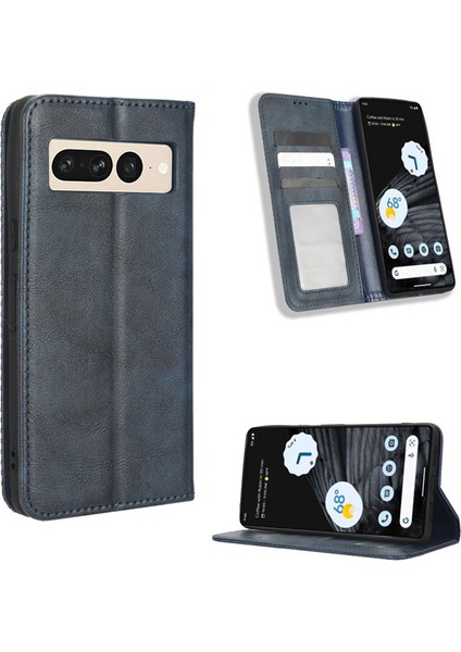 Google Pixel 8 Deri Telefon Kılıfı, Manyetik Cüzdan Telefon Kılıfı Kapağı Google Pixel 8 (Yurt Dışından)