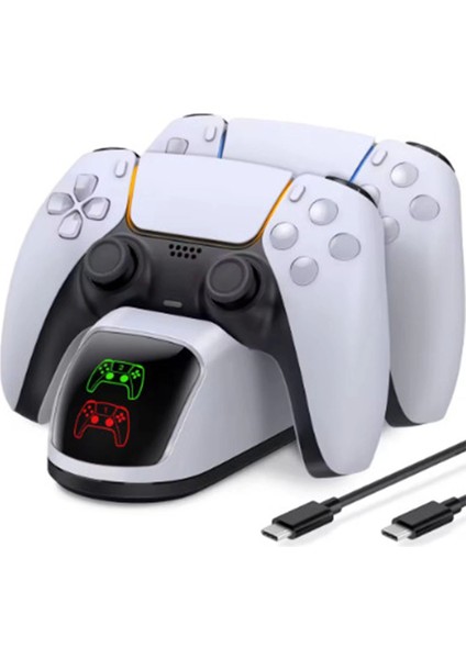 Ps5 Dualsense Şarj Istasyonu Playstation 5 Uyumlu Charging Station - Lisinya