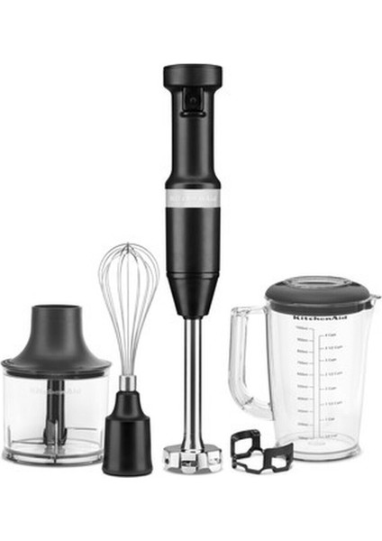 Aksesuarlı El Blenderi, Siyah Matte, Çok Fonksiyonlu ve Kolay Kullanımlı