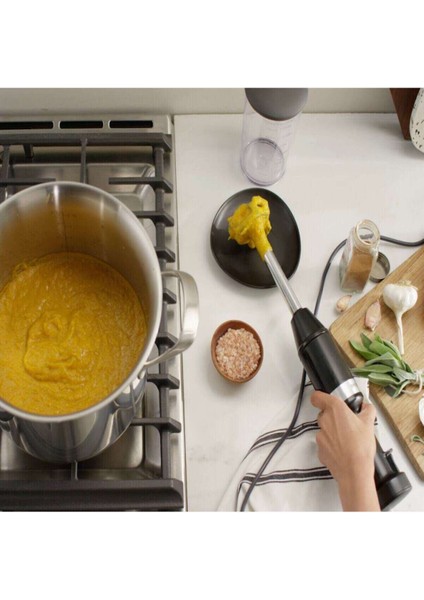 Aksesuarlı El Blenderi, Siyah Matte, Çok Fonksiyonlu ve Kolay Kullanımlı