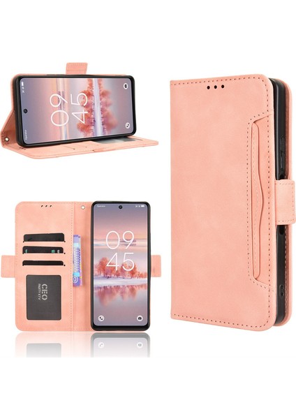 Tcl 60 Nxtpaper 4g Deri Telefon Kılıfı, Cüzdan Çıkarılabilir Kart Tutucu Telefon Kılıfı Kapağı Tcl 60 Nxtpaper 4g (Yurt Dışından)