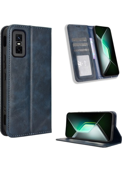 Infinix Gt 30 Pro 5G/X6873 Deri Telefon Kılıfı, Manyetik Cüzdan Telefon Kılıfı Kapağı Infinix Gt 30 Pro 5G/X6873 (Yurt Dışından)