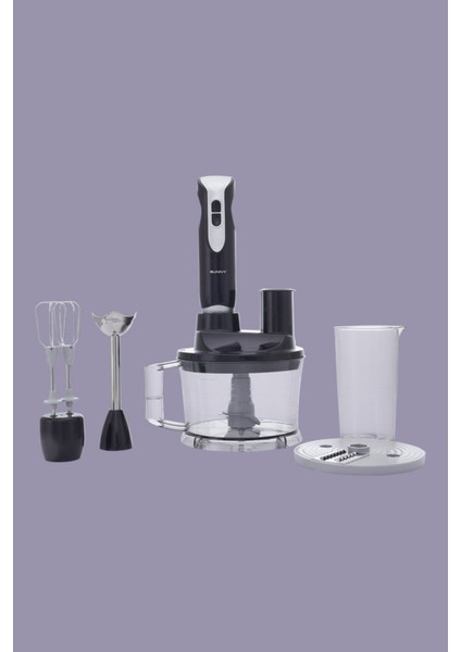 Siyah Çok Fonksiyonlu Mutfak Blender Seti, Çok Amaçlı ve Çok Renkli 1000W