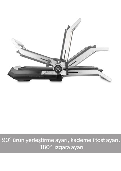Gri Renkli 1345H Tost Makinesi, Pratik ve Şık Tasarım indirimleri