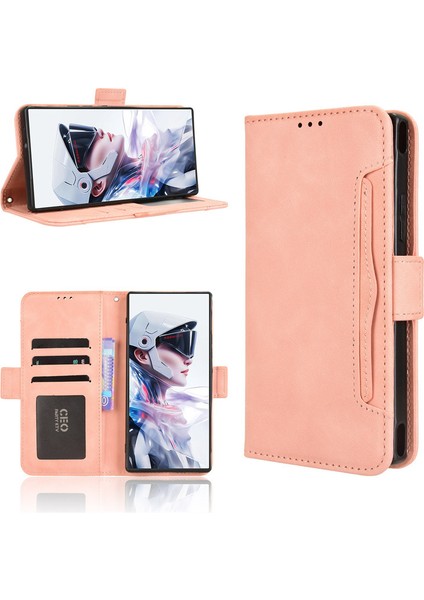 Zte Nubia Red Magic 10 Air Deri Telefon Kılıfı, Cüzdan Çıkarılabilir Kart Tutucu Telefon Kılıfı Kapağı Zte Nubia Red Magic 10 Air (Yurt Dışından)