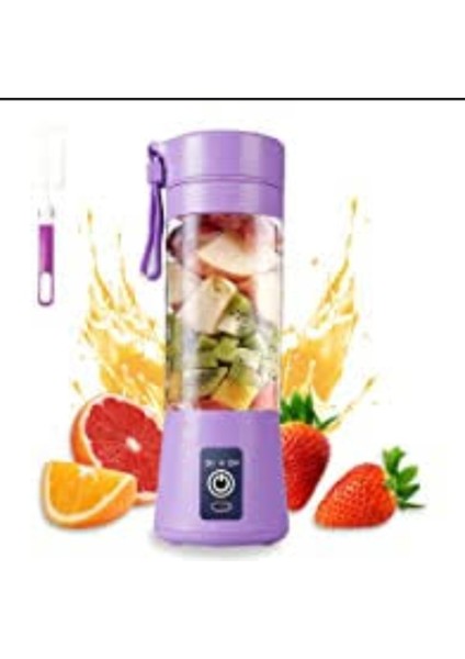 Mor Pembe Şarjlı Mobil Blender, Smoothie ve Mikshake Için Harika Karıştırıcı indirimleri
