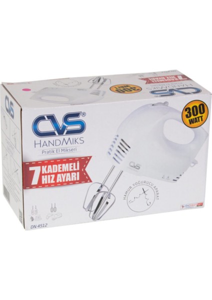 El Mikseri DN4512, Şık Beyaz Tasarım, Güçlü Performans, Kolay Kullanım fiyatları