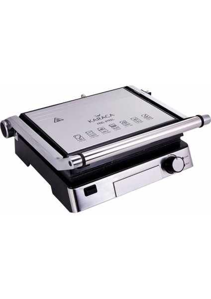 Paslanmaz Çelik Izgara ve Tost Makinesi 2000W Gri indirimleri