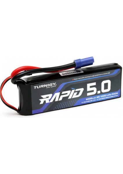 Rapid 2s 5000MAH 7.4V 100C Lipo Batarya