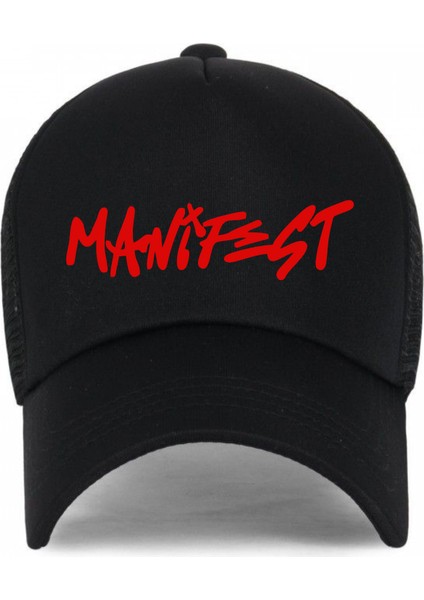 Manifest Grup Manifest Kırmızı Tasarımlı Siyah Şapka fiyatları