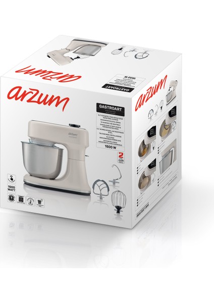 Gastroart Stand Mikser - Krem - AR1190