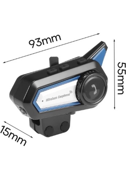 BT31 Kask Kulaklık Bluetooth 5.0 Motosiklet Interkom Su Geçirmez Kablosuz Kulaklık - Lisinya