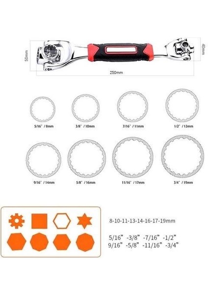 48 Fonksiyonlu Lokma Anahtar Seti Akıllı Lokma Anahatar Kiti ( Lisinya )