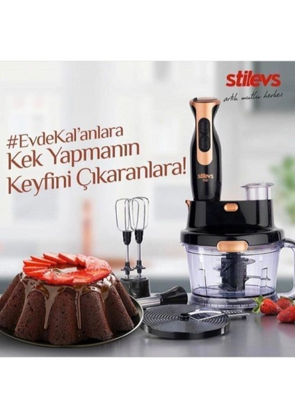 Siyah El Blender Seti, Güçlü ve Pratik Mutfak Aleti