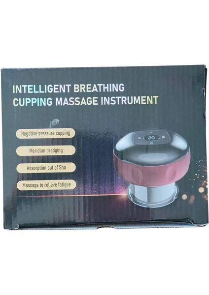Vakumlu Hacamat Kupası, Şarjlı Kupa Çekme Hacamat LED Işıklı Masaj ve Selülit Kupası - Lisinya