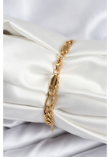 316L Çelik Gold Renk Oval Yazı Yazmaya Uygun Kadın Bileklik - Lisinya fiyatları