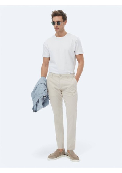 Vizon Dokuma Slim Fit Casual Pantolon