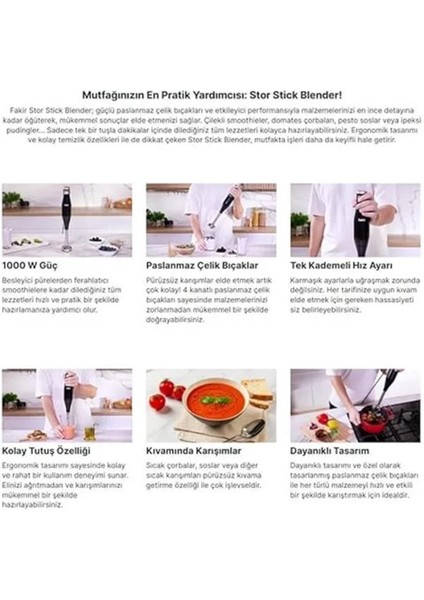 Çok Renkli Stor Stick Blender ile Hazırlıklarınızı Kolaylaştırın fırsatları