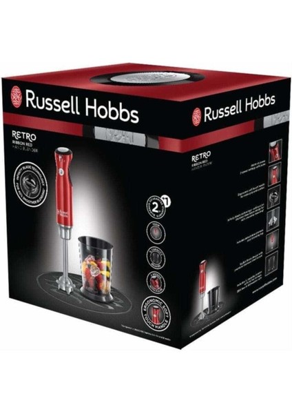 Retro El Blender 25230-56, Kırmızı, Beyaz Renk Seçenekleriyle Şık ve Kullanışlı Ürün fiyatları