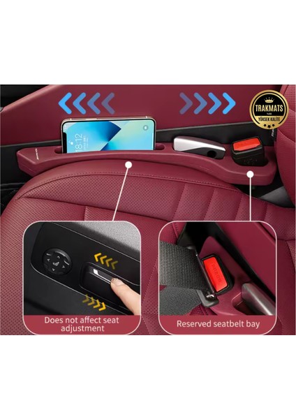 Fiat Tipo Wagon Eu 2015-2016-2017-2018-2019-2020 Araba Koltuk Kenar Boşluk,organizer,ikili Set Bordo indirimleri