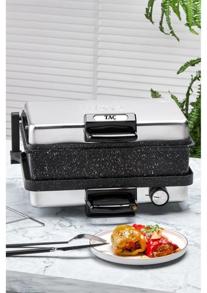 Gri Tost ve Lahmacun Makinası, Tepsili, Pratik ve Kullanışlı Tasarım