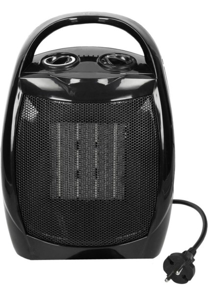 Fanlı Seramik Isıtıcı Siyah, Hızlı ve Güçlü Isıtma, Enerji Tasarruflu, Kompakt Tasarım