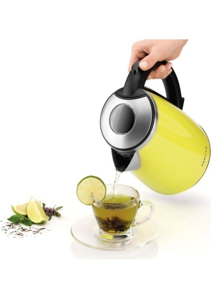 Paslanmaz Çelik 2200 W Su Isıtıcı Kettle Yeşil Renk modelleri