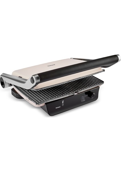 6 Ekmeklik Tost Makinesi, Krem Renk, Pratik ve Şık Tasarım