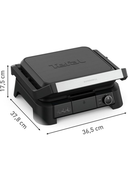 Çok Fonksiyonlu 4 Porsiyon 2000W Izgara ve Tost Makinesi, Şık Siyah Tasarım indirimleri