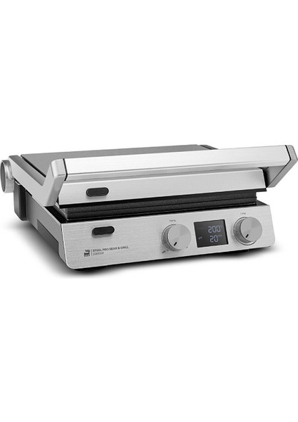 6 Dilim Kapasiteli Çelik Izgara ve Tost Makinesi 2000 W, Sağlıklı ve Pratik Kullanım