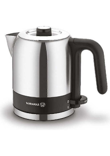 0.8 L Elektrikli Su Isıtıcı, Güçlü ve Şık Tasarım, Gri Renk