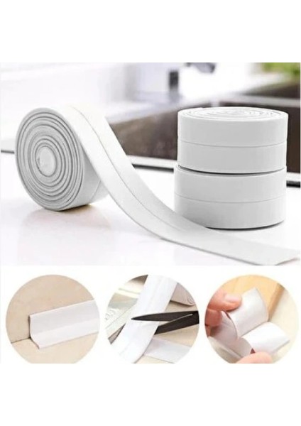 156 gr Beyaz Su Sızdırmaz Lavabo Kenar Bandı (3.2m)