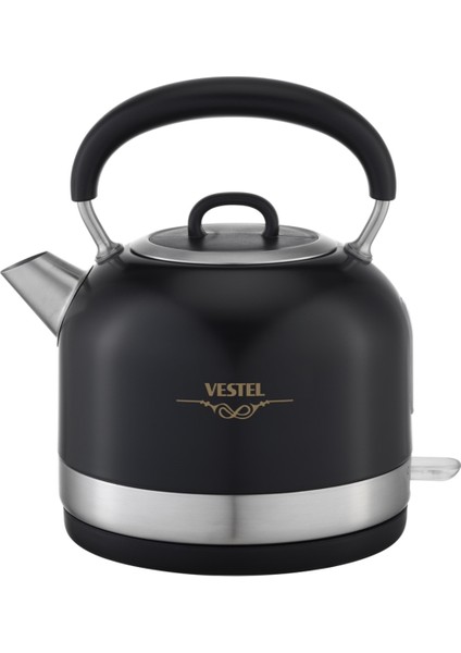 Rustik Siyah Su Isıtıcı, Şık ve Kullanışlı Ev Dekoru Ürünüdür.